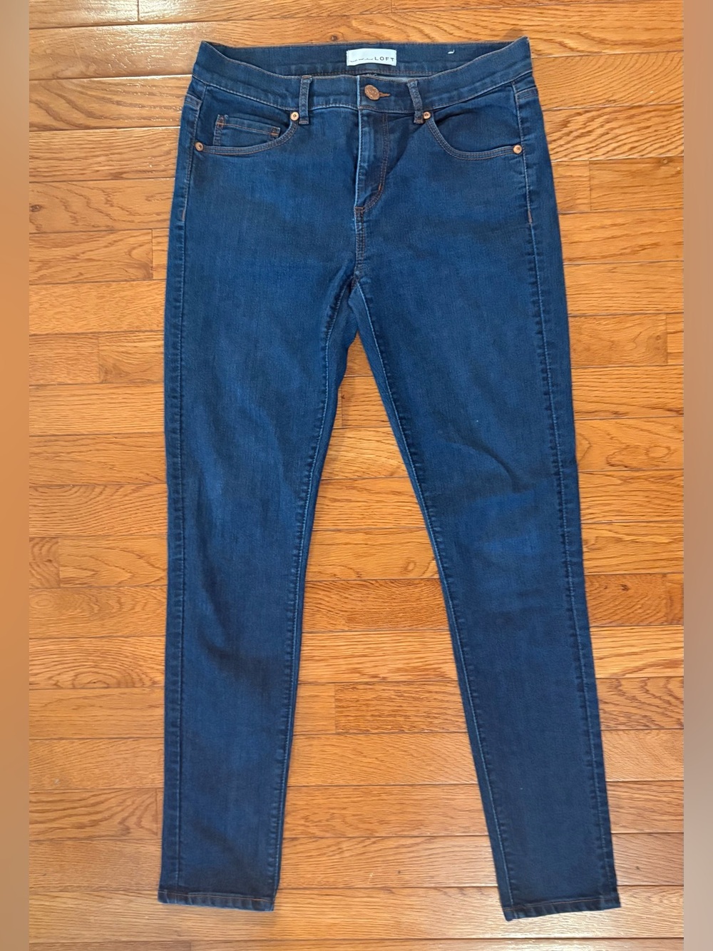 LOFT Deep Indigo Modern Skinny Jeans